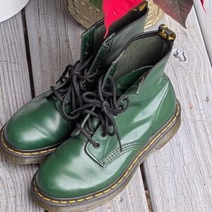 Dr Martens 1460 Airwair Ankle Boots Green Sz EU 37